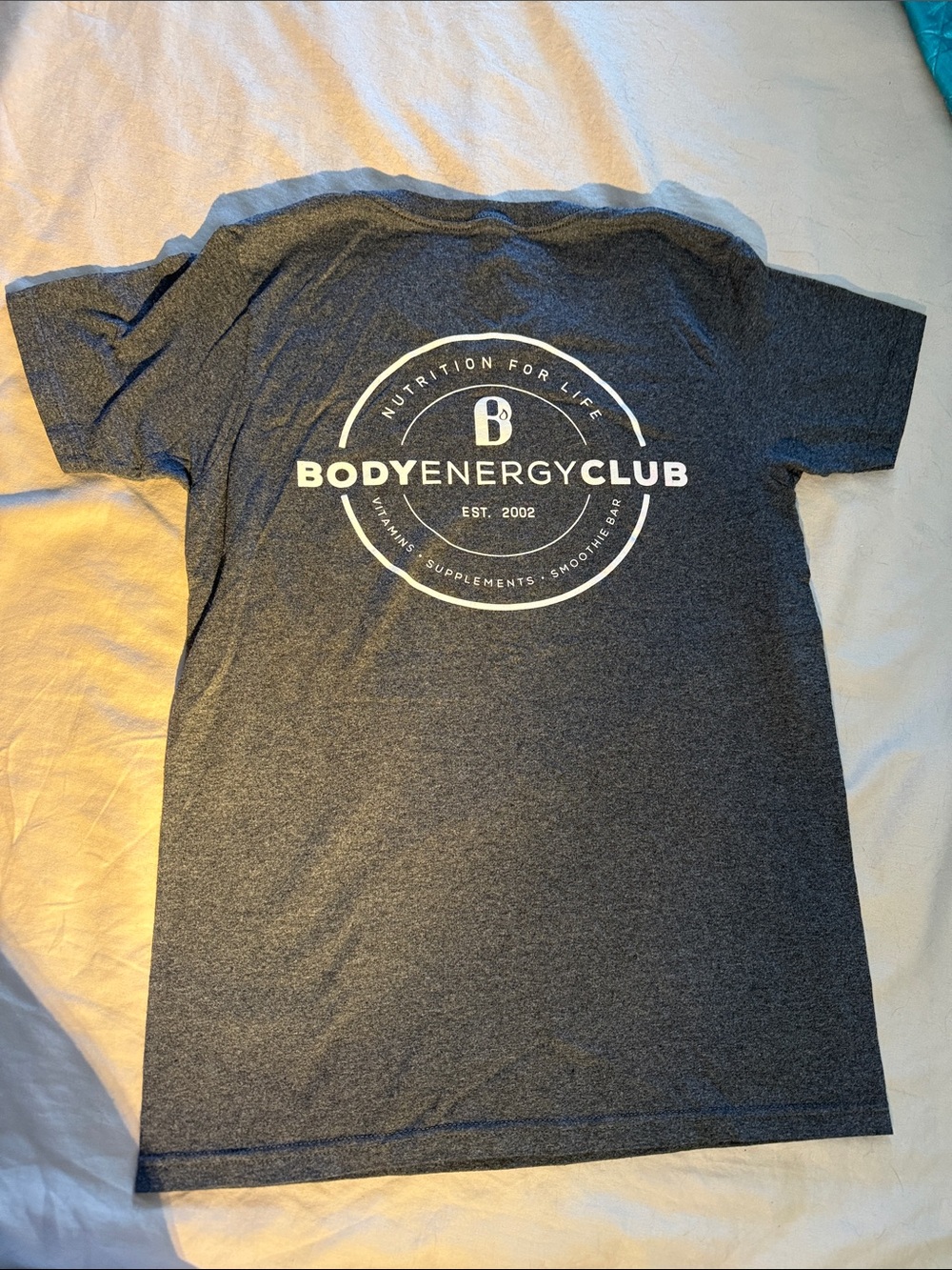 Body Energy Club Vapor Heathered Navy Tee - Picture 3 of 5
